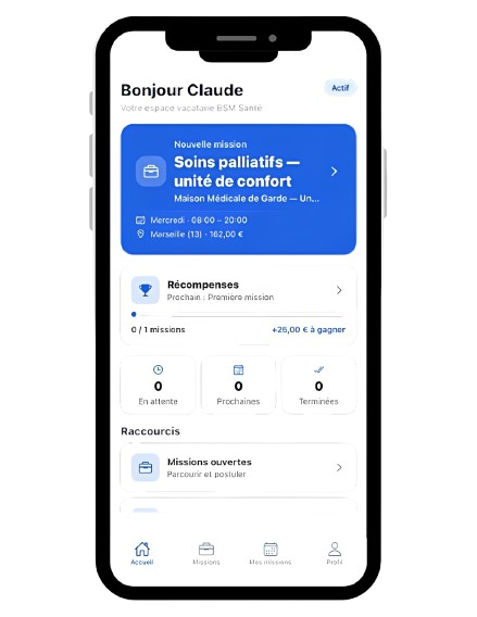 Missions d'intérim médicales
